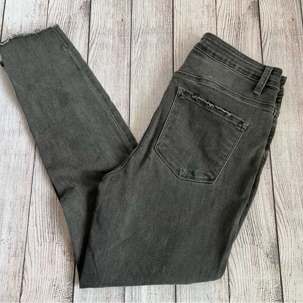Flying Monkey Black Washed Out Frayed Jeans 30